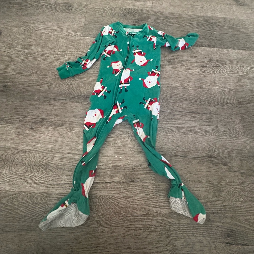 2T cotton zipper Santa Jammie’s